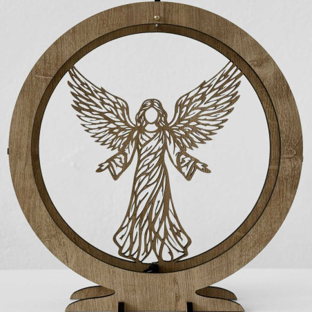 Modern angel decoration with LED lighting for the living room and bedroom