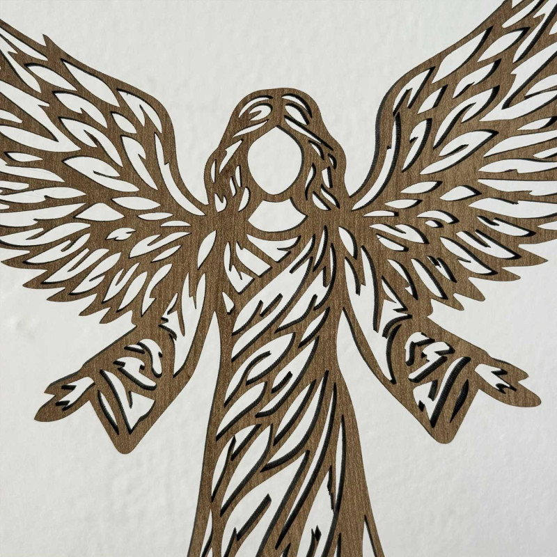 Modern angel decoration with LED lighting for the living room and bedroom