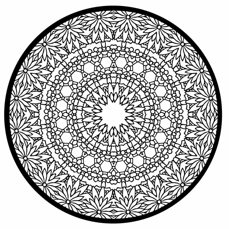 Elegant wooden mandala as a stylish wall decoration