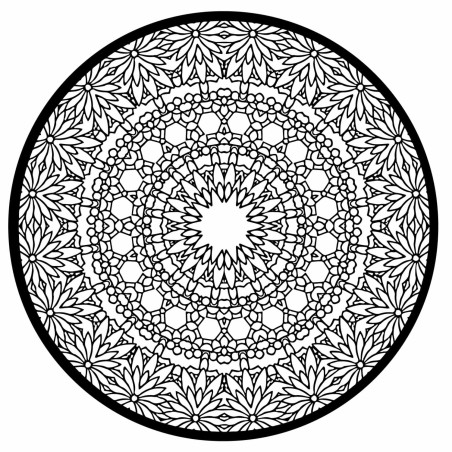 Elegant wooden mandala as a stylish wall decoration
