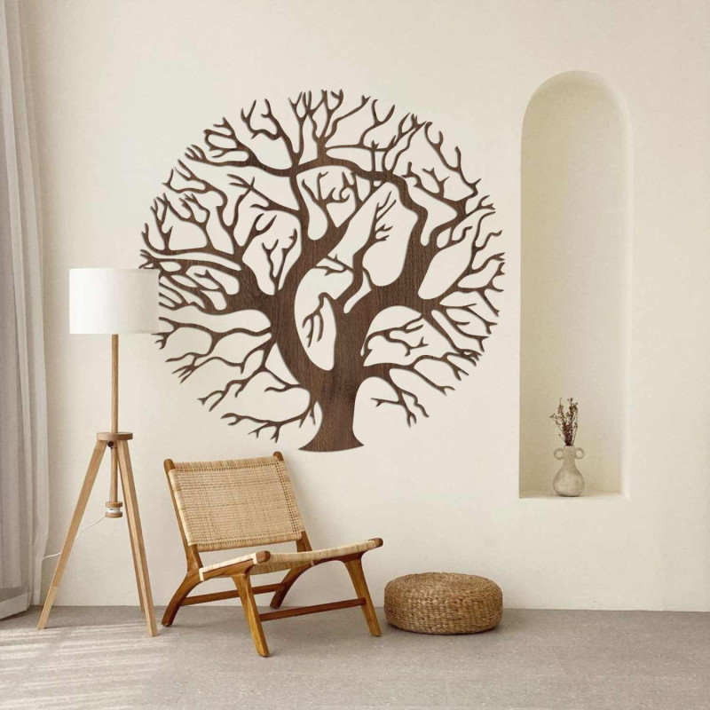 Luxurious wooden Tree of Life decoration for the living room