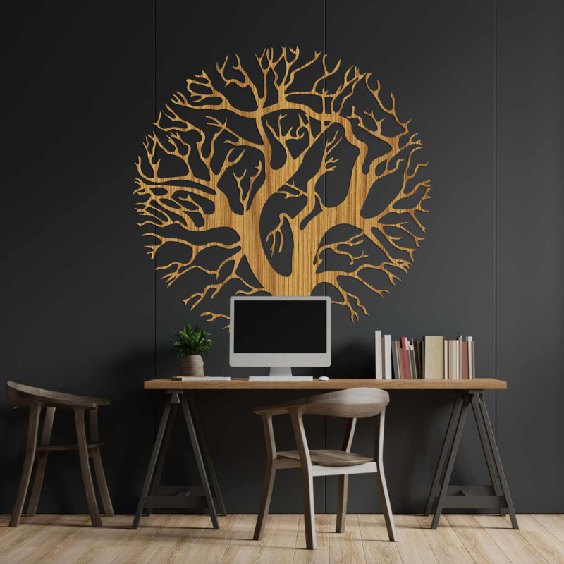Luxurious wooden Tree of Life decoration for the living room