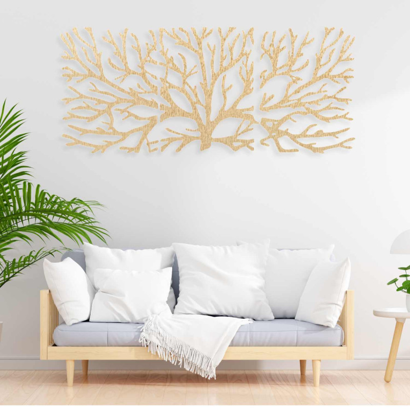 Original wooden wall decoration suitable for modern living