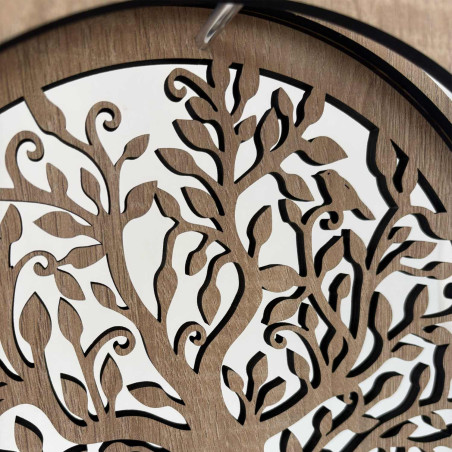 Elegant Tree of Life table lamp with soft LED lighting