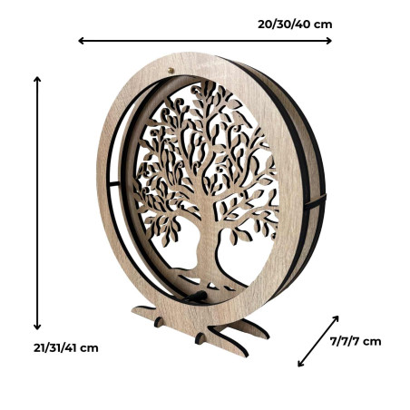 Elegant Tree of Life table lamp with soft LED lighting