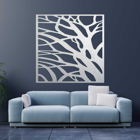 Modern wooden picture with natural lines for an elegant interior