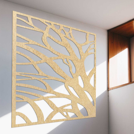 Wooden wall decoration nature square | LASLO
