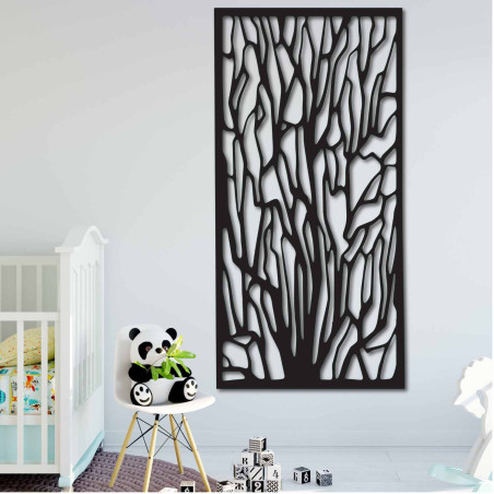 Modern wooden forest painting for a harmonious and cozy interior