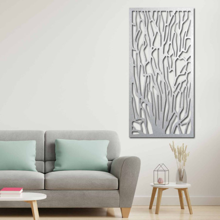 Elegant wooden wall decoration with a forest motif | VFOOF