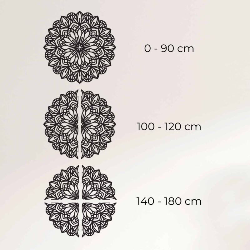 Elegant wooden mandala as a decoration for a modern interior