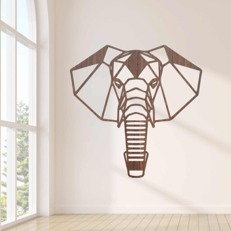Modern wall decoration with an elephant motif for a stylish interior