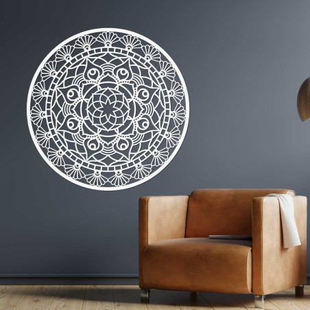 Modern wooden mandala decoration for a harmonious and stylish interior