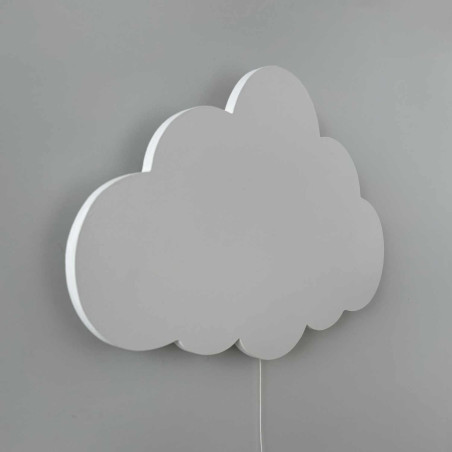 Modern cloud-shaped night light for a child's room with an elegant design