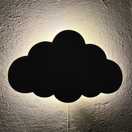 Children's LED lamp in the shape of a cloud creates pleasant night lighting and a peaceful atmosphere