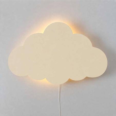 Cloud LED lamp in a soft brown shade for peaceful children's sleep