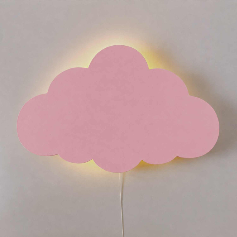 Children's LED wall lamp Cloud with pleasant warm lighting