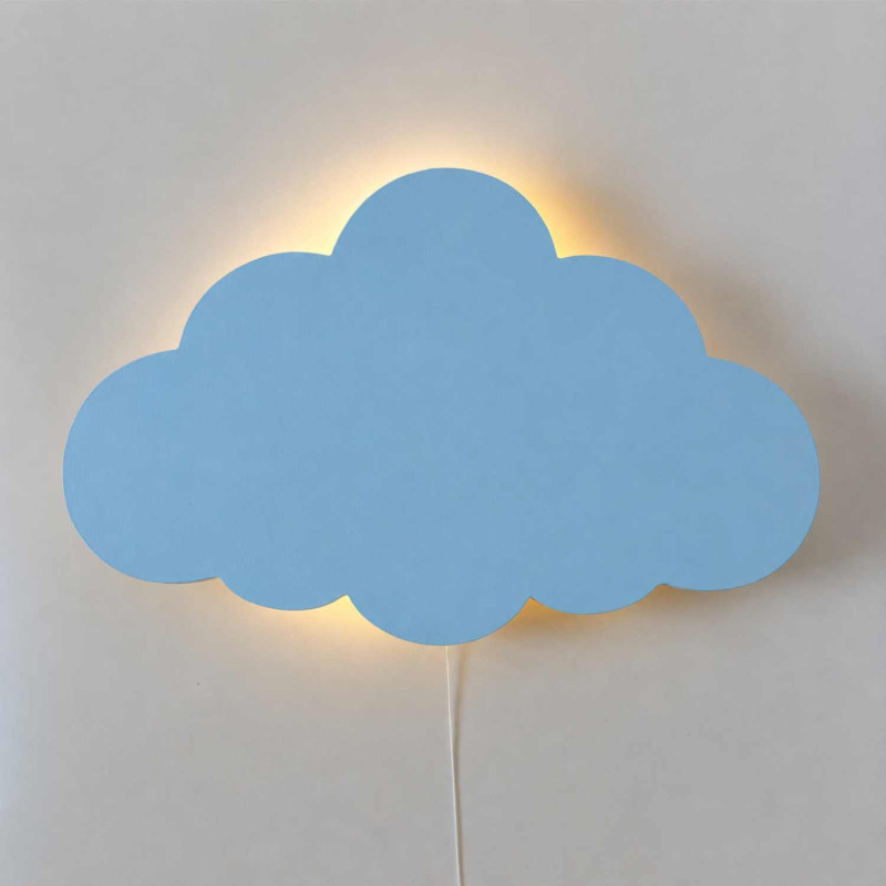 Children's LED wall lamp Cloud with pleasant warm lighting