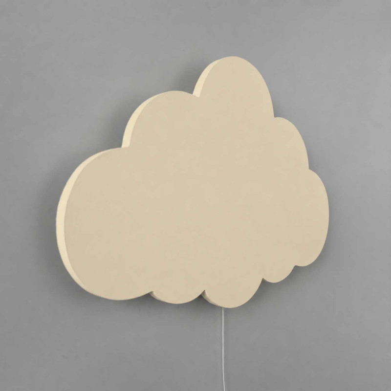 Cloud LED lamp in a soft brown shade for peaceful children's sleep