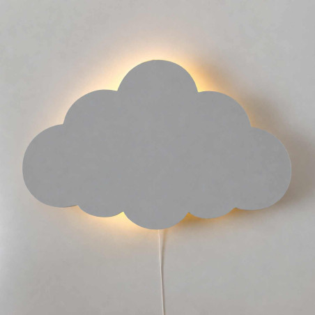 Cloud LED lamp in a soft brown shade for peaceful children's sleep