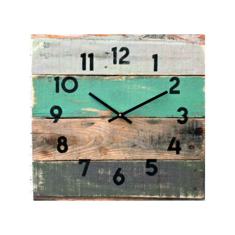 Wooden cottage clock. BABKA.