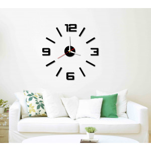 Modern wall clock made of plastic. Own production, X-momo 2
