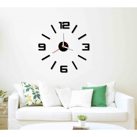 Modern wall clock made of plastic. Own production, X-momo Modern wall clock made of plastic. Own production, X-momo