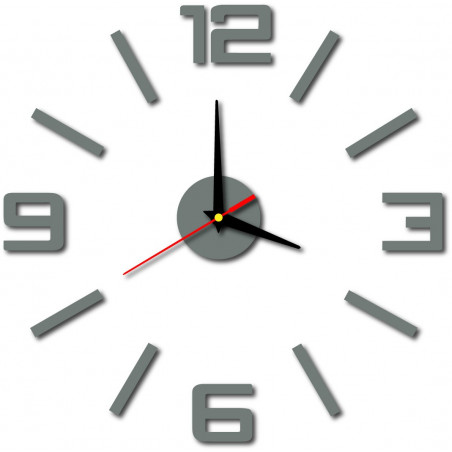 Modern wall clock made of plastic. Own production, X-momo Modern wall clock made of plastic. Own production, X-momo