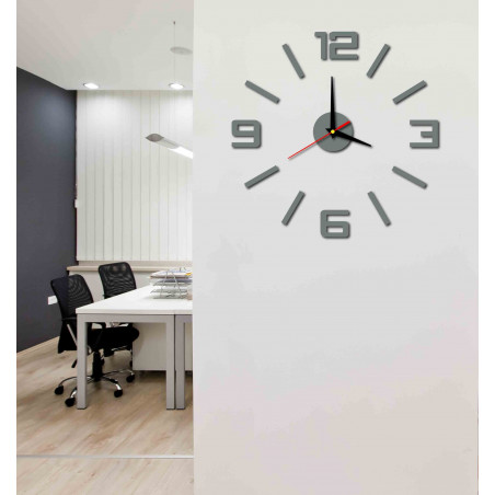 Modern wall clock made of plastic. Own production, X-momo Modern wall clock made of plastic. Own production, X-momo