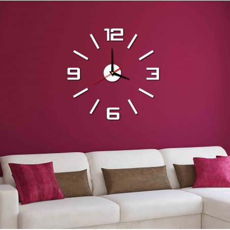 Modern wall clock made of plastic. Own production, X-momo Modern wall clock made of plastic. Own production, X-momo