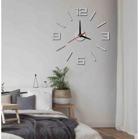 Modern wall clock made of plastic. Own production, X-momo Modern wall clock made of plastic. Own production, X-momo