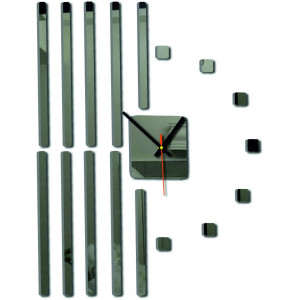 Modern wall clock made of plastic. Own production, X-momo 2