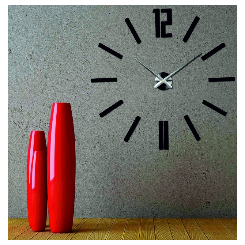 Stick-on wall clocks,luxury stent clocks,plastic clocks