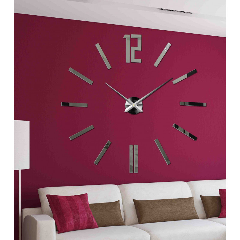 Stick-on wall clocks,luxury stent clocks,plastic clocks