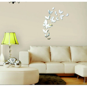 Decorative mirrors. Mirror stickers for the wall, as a picture or decoration, 3D acrylic sticker 2