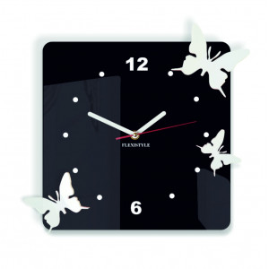 Modern clock for children butterflies