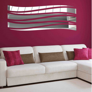 Decorative mirrors. Mirror stickers for the wall, as a picture or decoration, 3D acrylic sticker