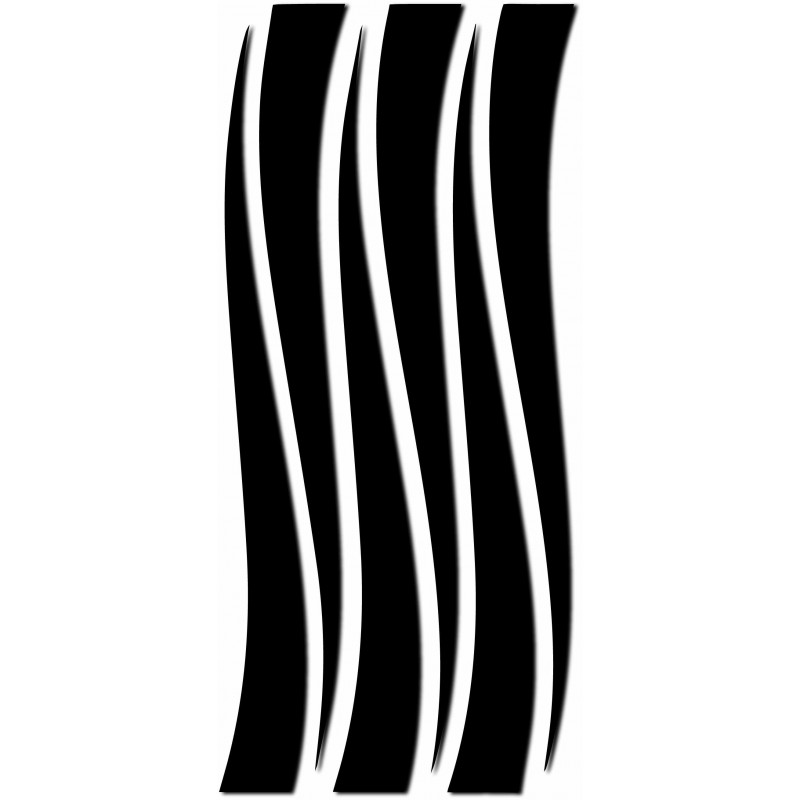 Mirror line wall sticker