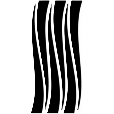 Mirror line wall sticker