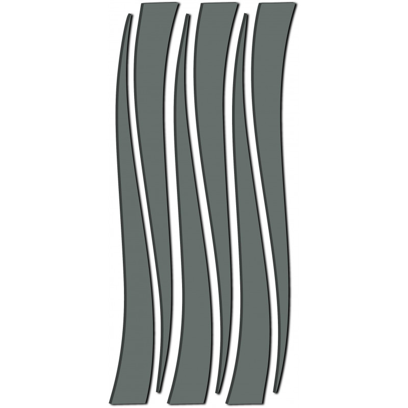 Mirror line wall sticker