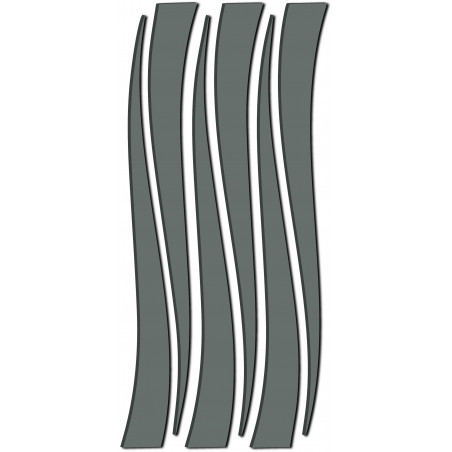 Mirror line wall sticker