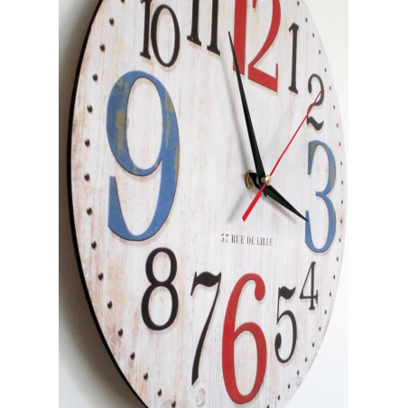 Wooden clock picture ROSE . Fi 34 cm Wooden clock picture ROSE . Fi 34 cm