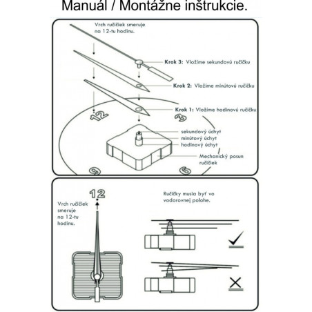 Modern adhesive wall mirror clock on the wall black