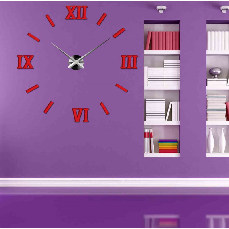 Stick-on wall clocks,luxury stent clocks,plastic clocks