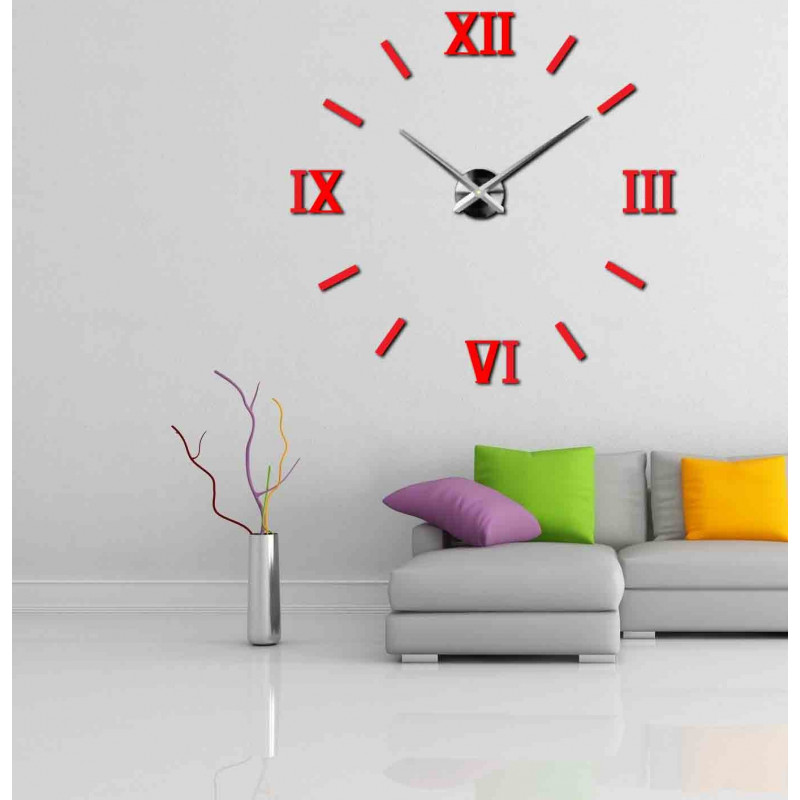 Adhesive wall clock, luxury wall clock, plastic clock