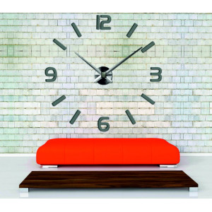 Adhesive wall clock, luxury clock on stent, plastic clock