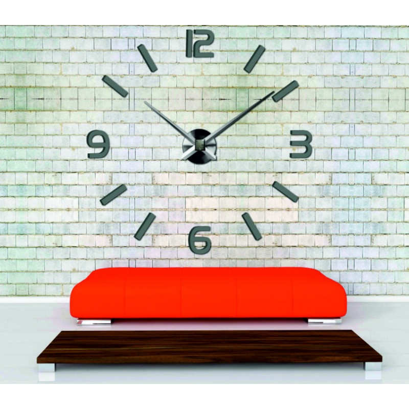 Adhesive wall clock, luxury clock on stent, plastic clock