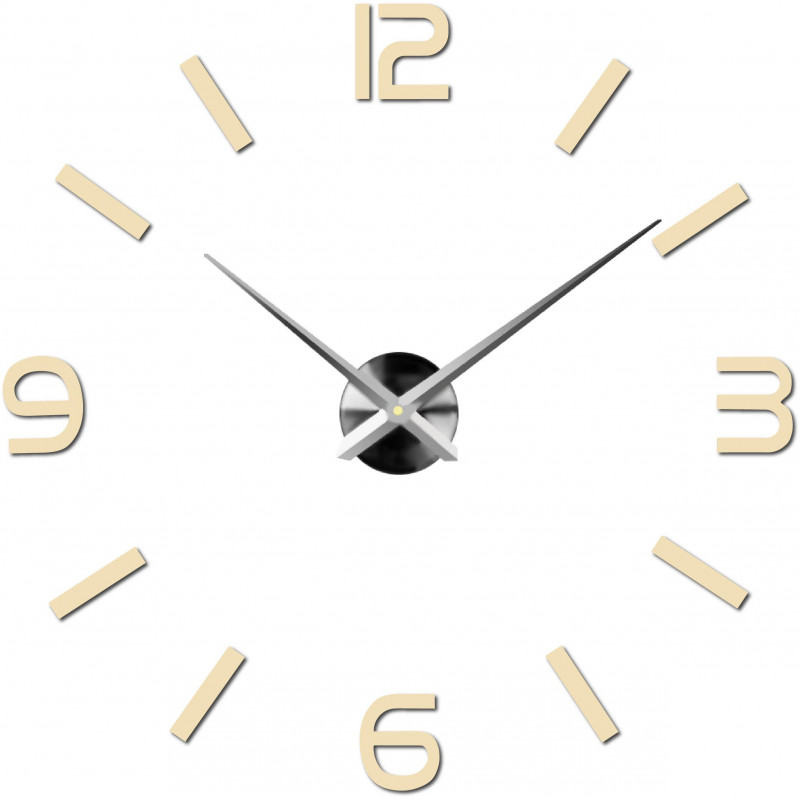 Adhesive wall clock, luxury clock on stent, plastic clock