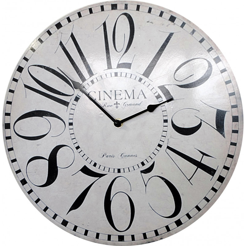 Modern wall clock with numbers