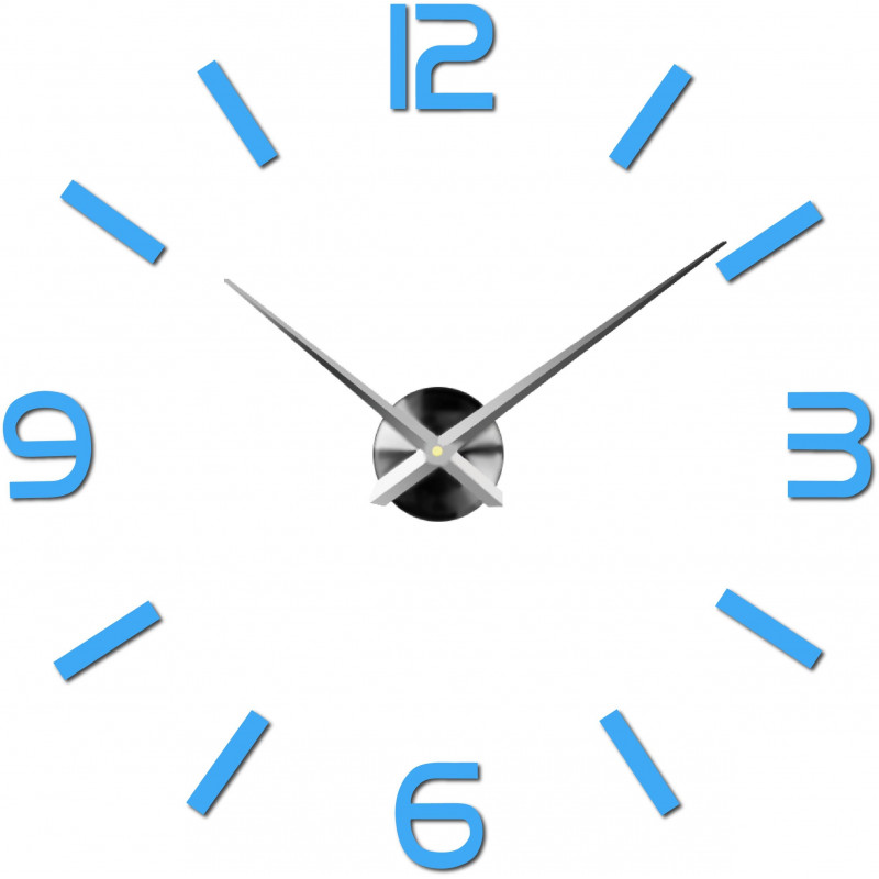 Adhesive wall clock, luxury clock on stent, plastic clock