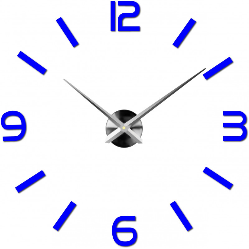Adhesive wall clock, luxury clock on stent, plastic clock